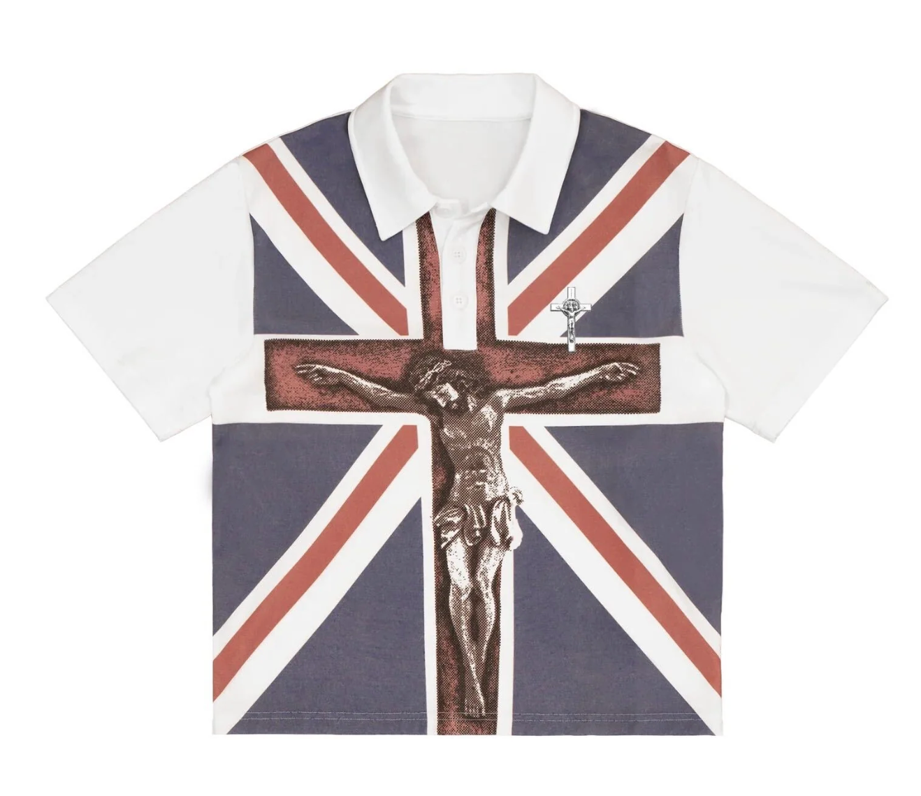 Bravest Studios White Union Polo