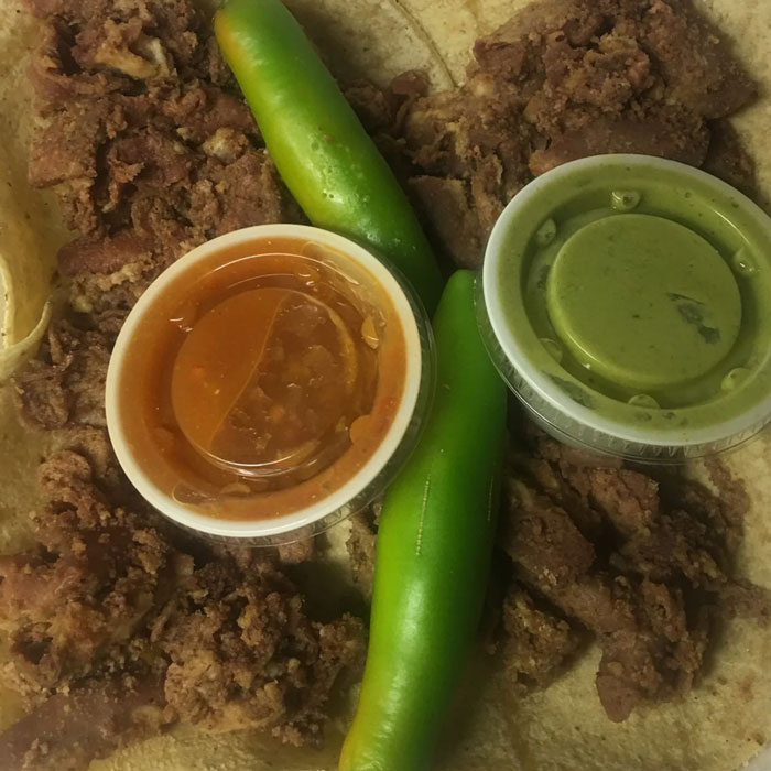 1 Libra: Tripa - Beef Guts from Tacos del Valle