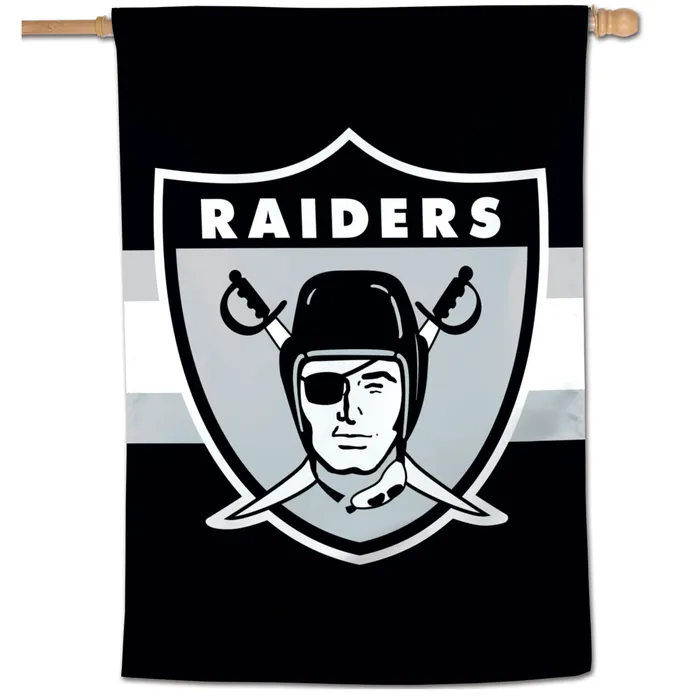 Las Vegas Raiders Home Stripes Vertical House Flag 28x40"