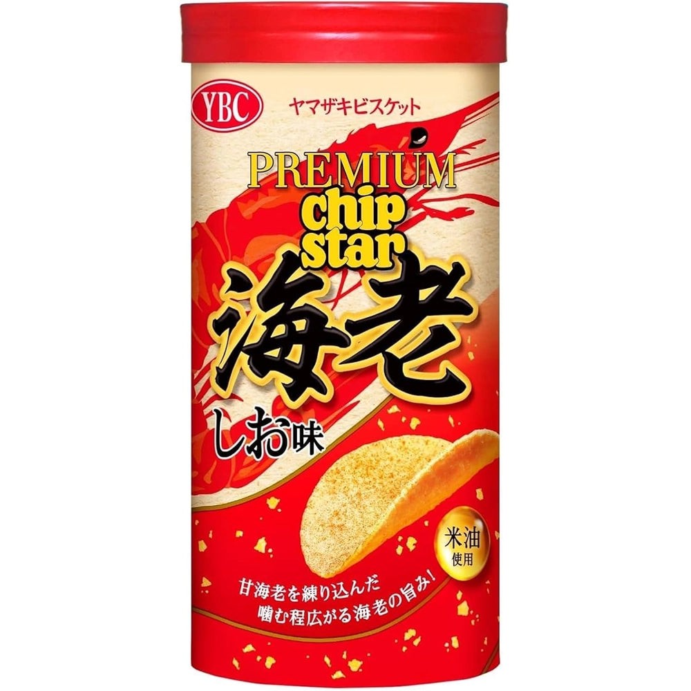 YBC Japan Chip Star Premium Chips Salted Shrimp 1.58oz 8 ct