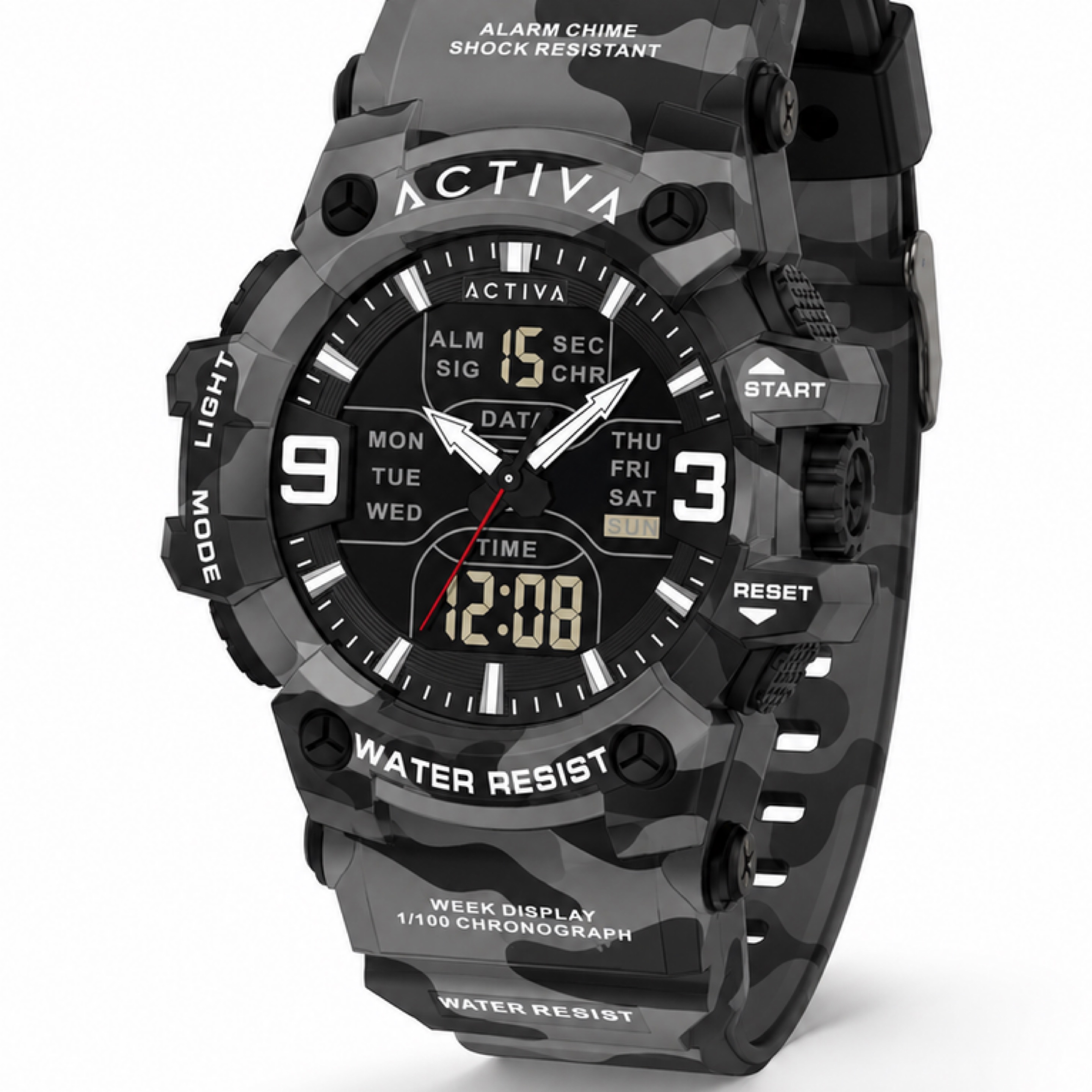 Activa Vulkor Digital Watch - 53mm (Camo) 