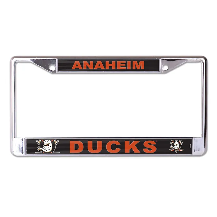 Anaheim Ducks Mega Laser Chrome License Plate Frame