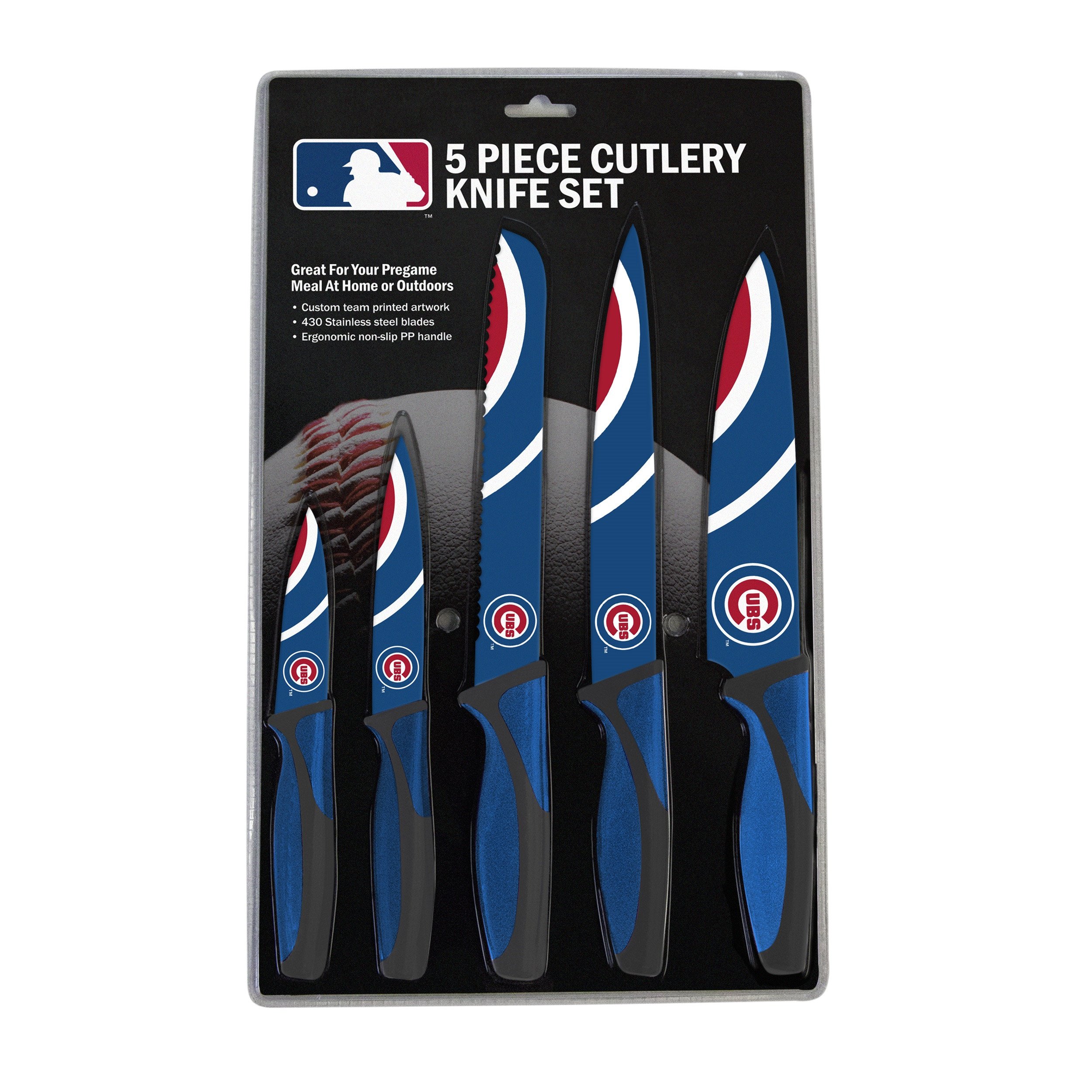 Chicago Cubs Kitchen Knife Set - 5 Pack