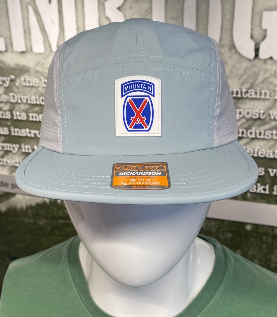 10th Glacier Grey 5 Panel Camper Hat