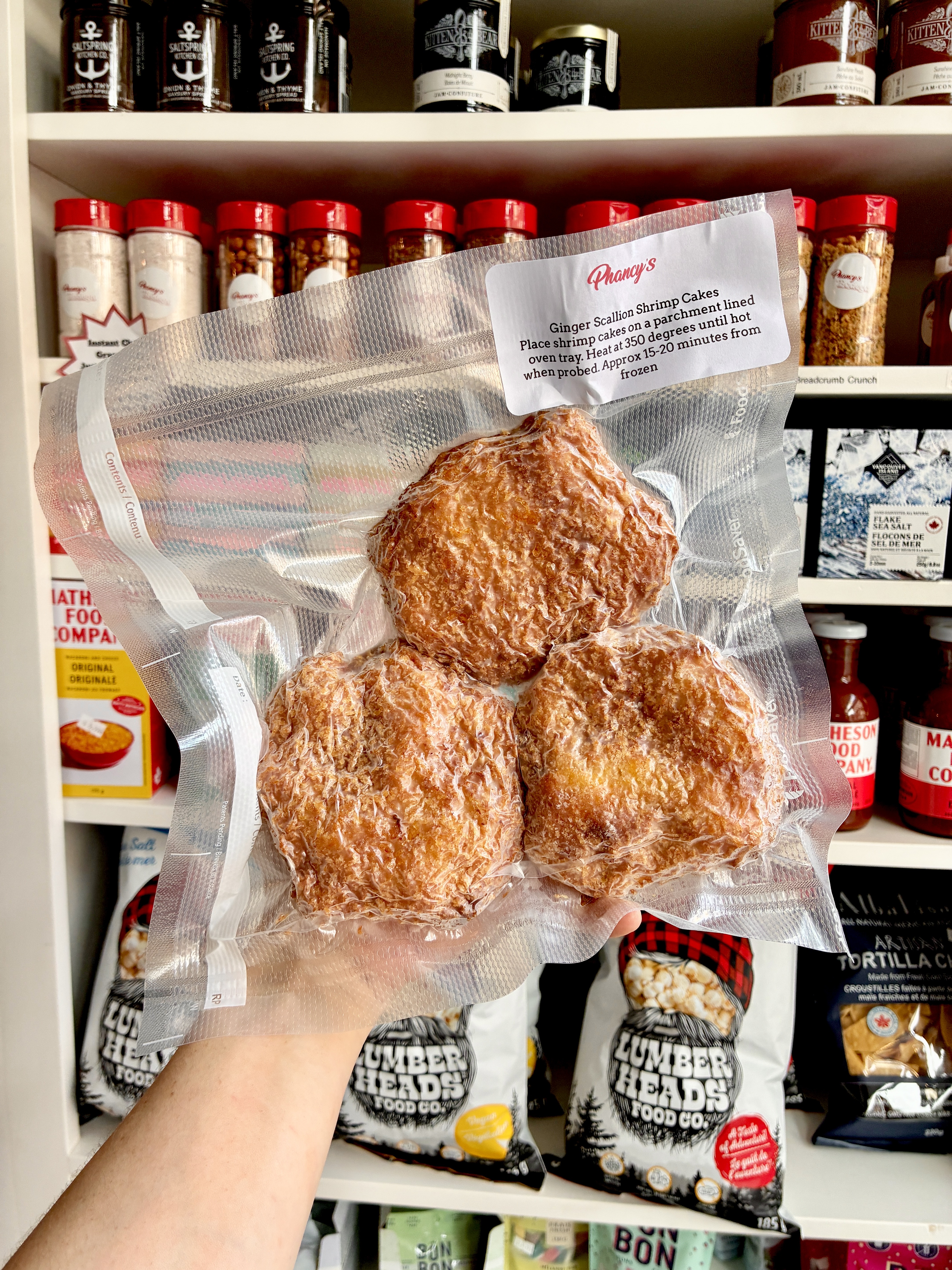 Ginger Scallion Shrimp Cakes