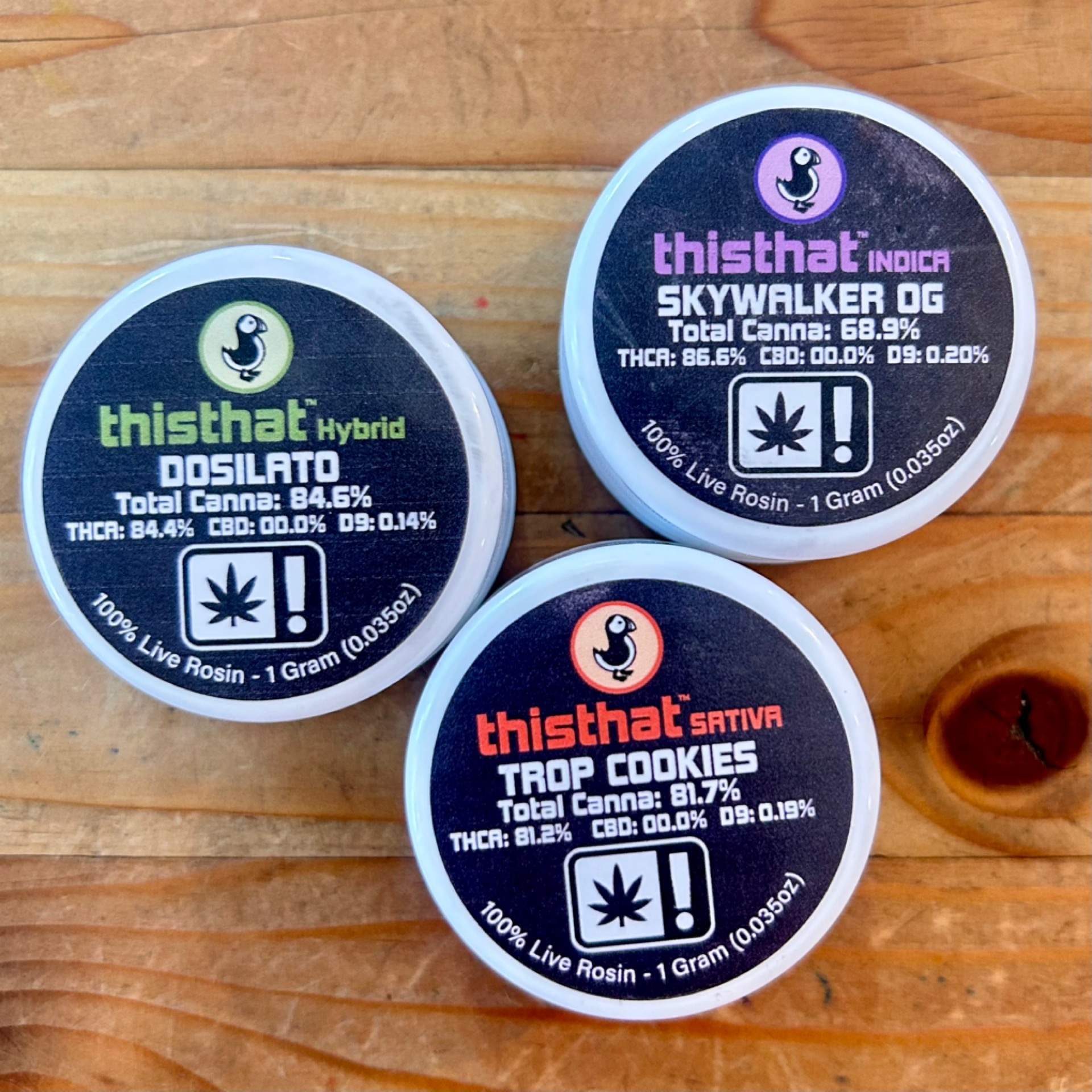 ThisThat THCA Live Rosin 1g (Dab Concentrates) - Skoranges