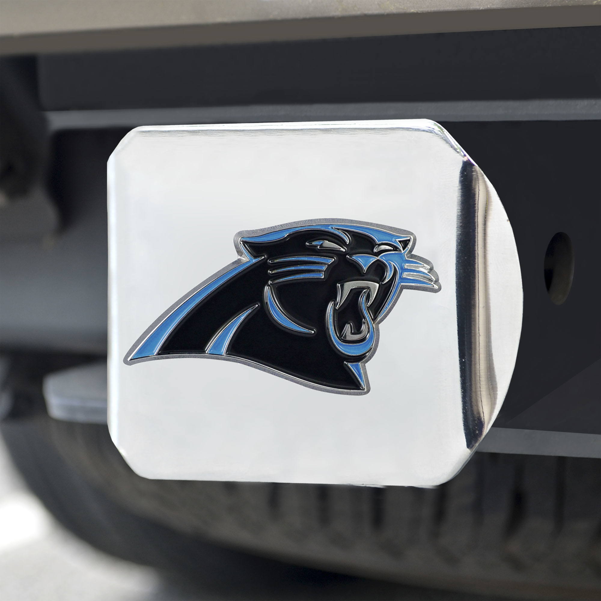 Carolina Panthers Chrome Hitch Cover