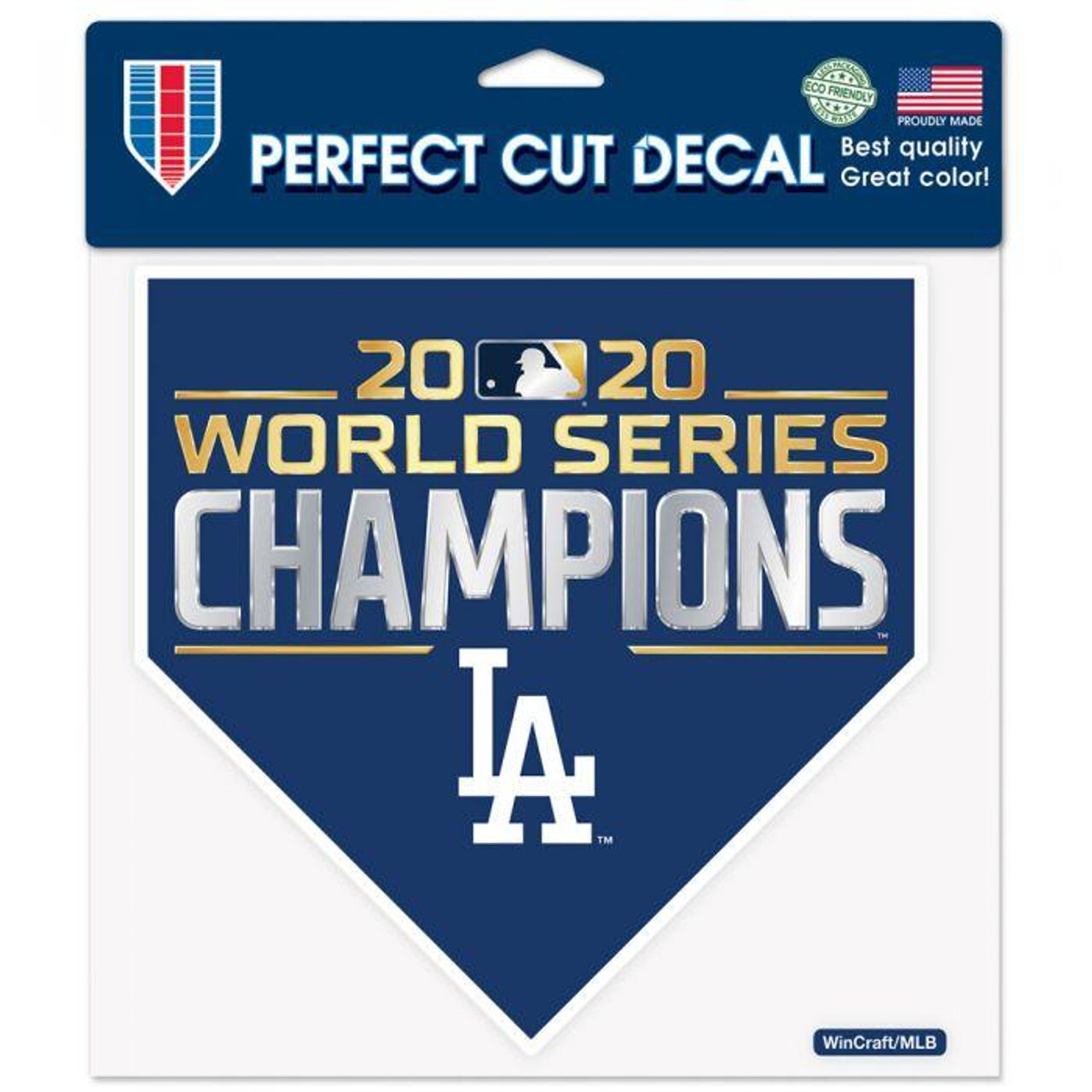 Los Angeles Dodgers World Series Champions Die Cut Decal 8x8
