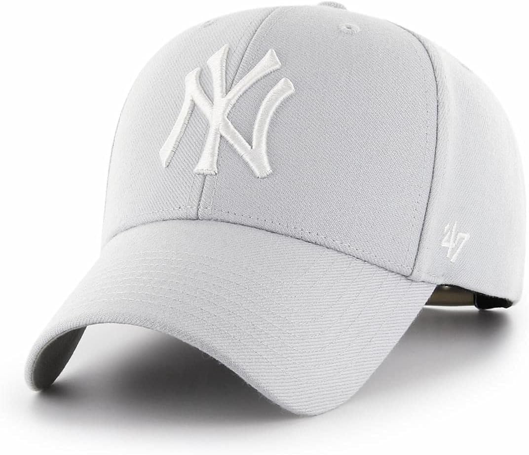 New York Yankees Grey '47Brand MVP Adjustable Hat