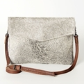 AD Leather Hide Sling Purse