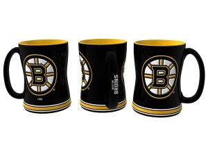 Boston Bruins Sculpted Coffee Mug 14oz