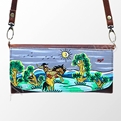 AD Hand Painted Leather Sling Wallet