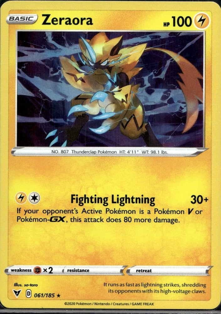 Zeraora - SWSH4 61/185