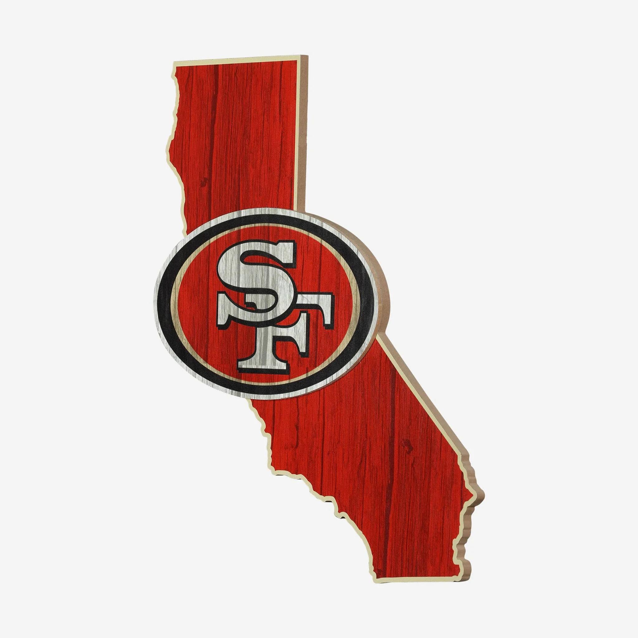 San Francisco 49ers 3D Wood State Sign