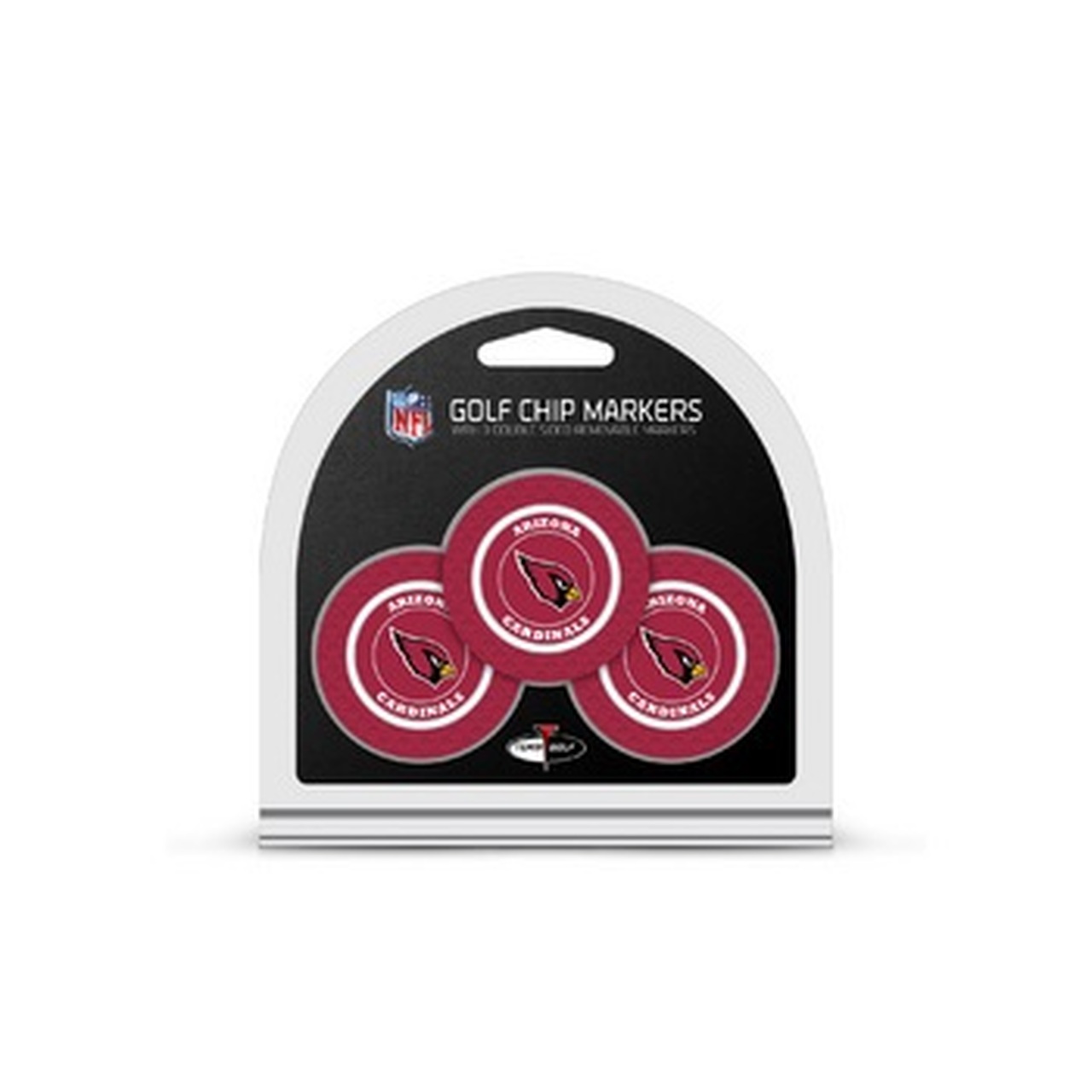Arizona Cardinals Golf Chip with Marker 3 Pack