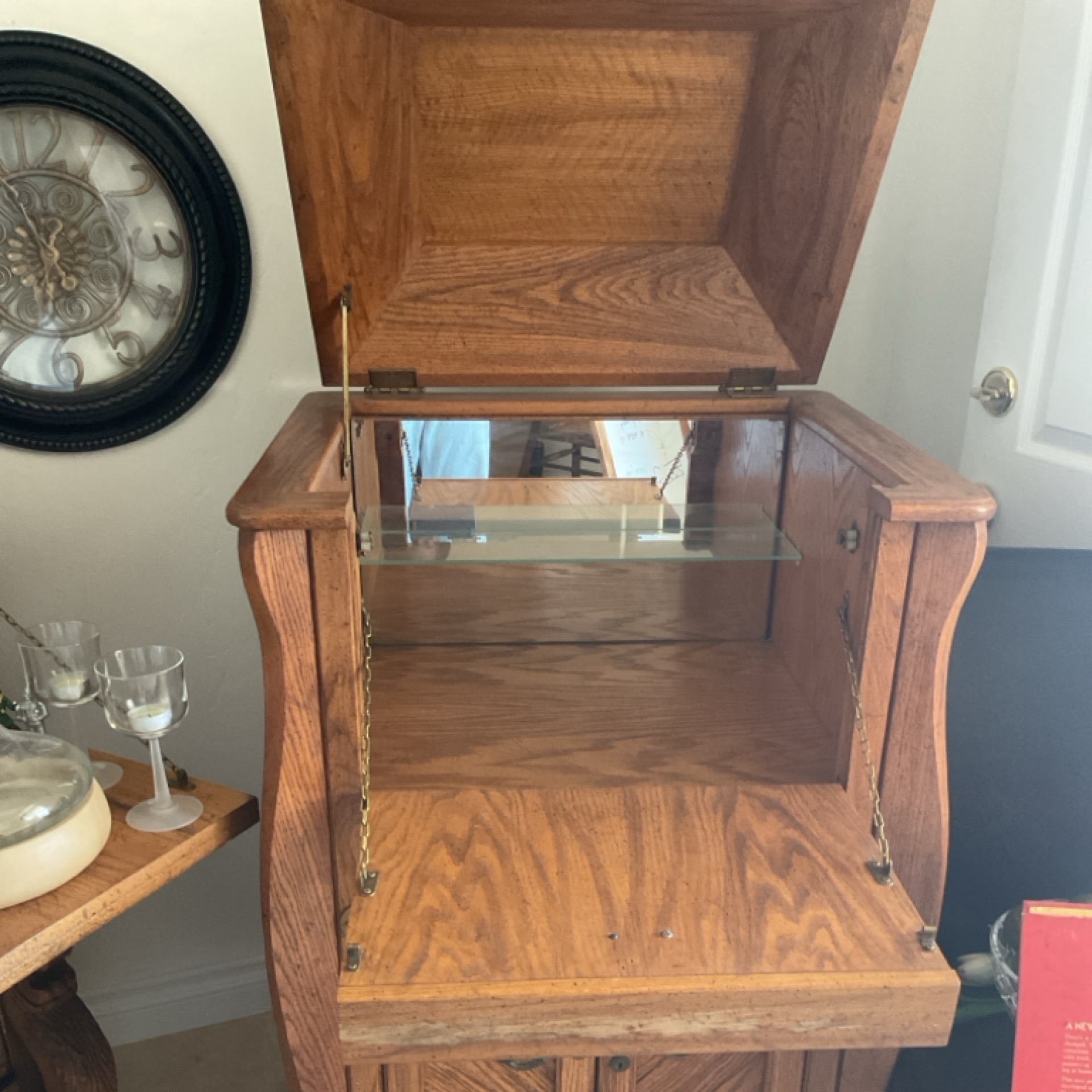 Oak Liquor Holder