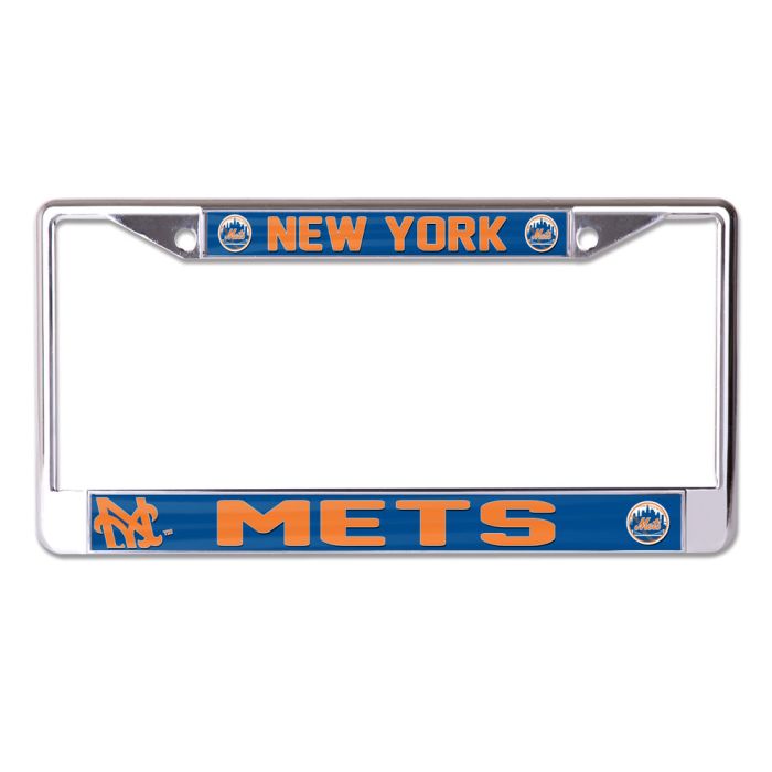 New York Mets Mega Chrome License Plate Frame