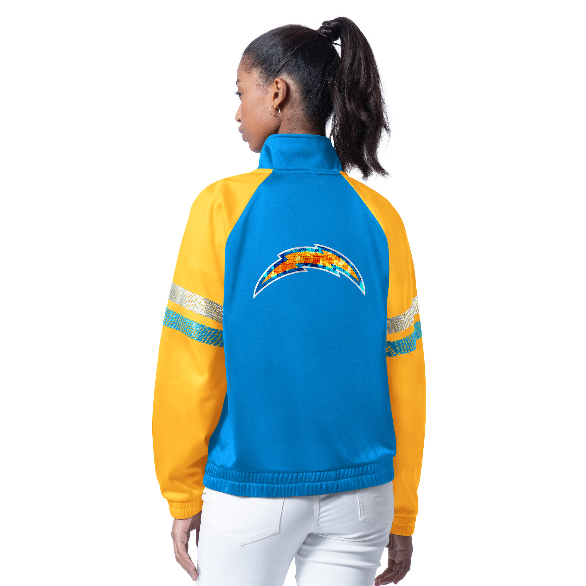 Los Angeles Chargers Ladies Powder Blue g-III Sideline Flash Full Zip Jacket