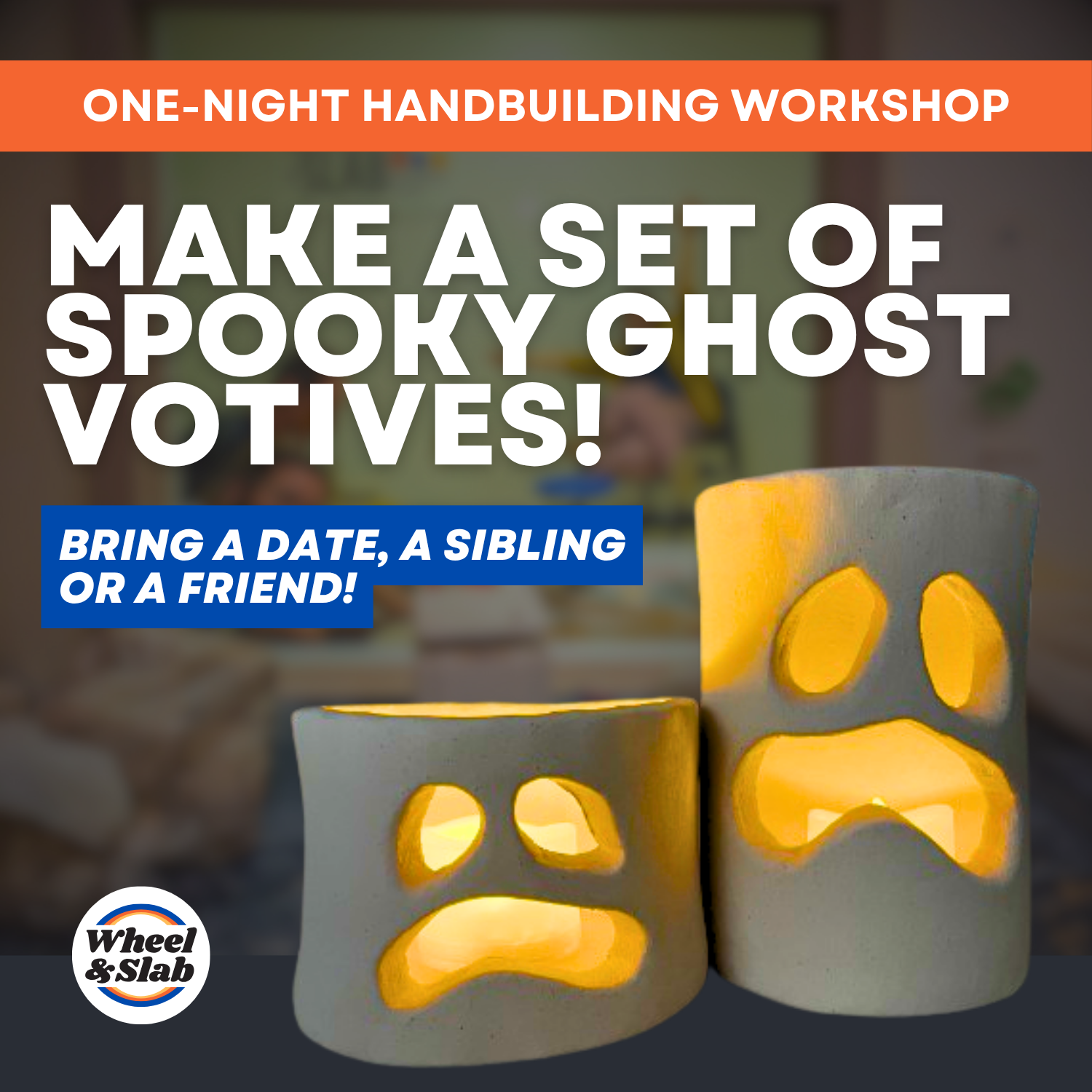 Date Night - Make a Set of Spooky Clay Ghost Votives!