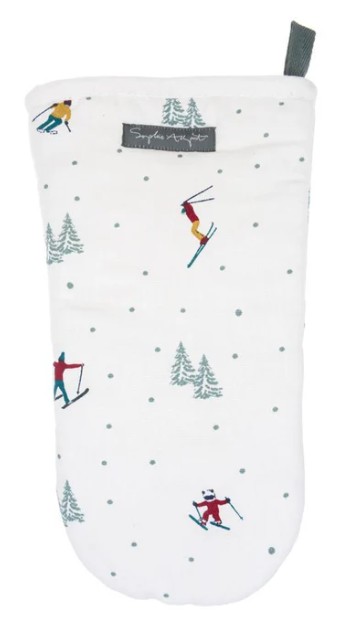 Skiing Oven Mitt by Sophie Allport