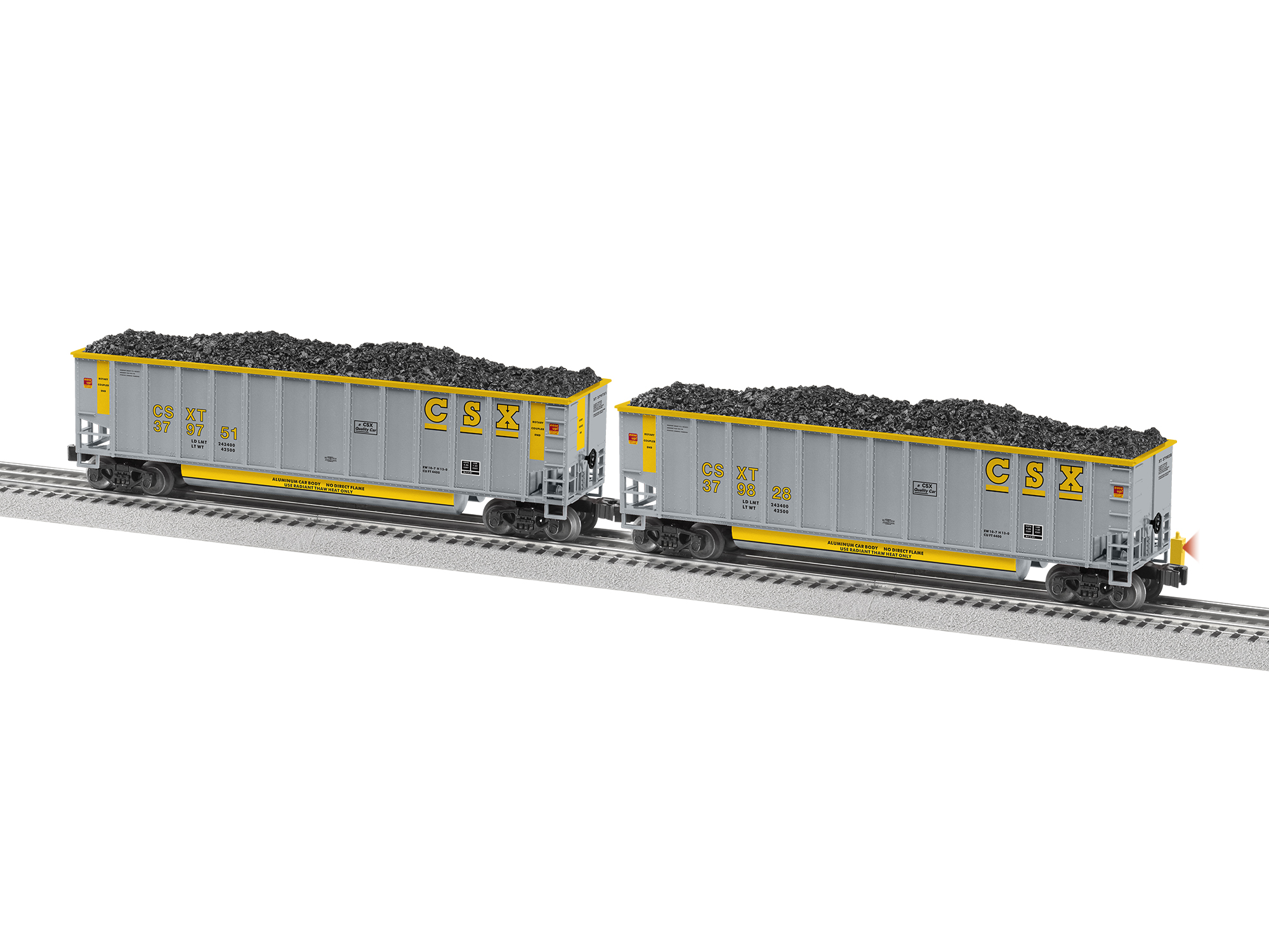 Lionel CSX Rotary Gondola 2 Pk 2243060  O Scale