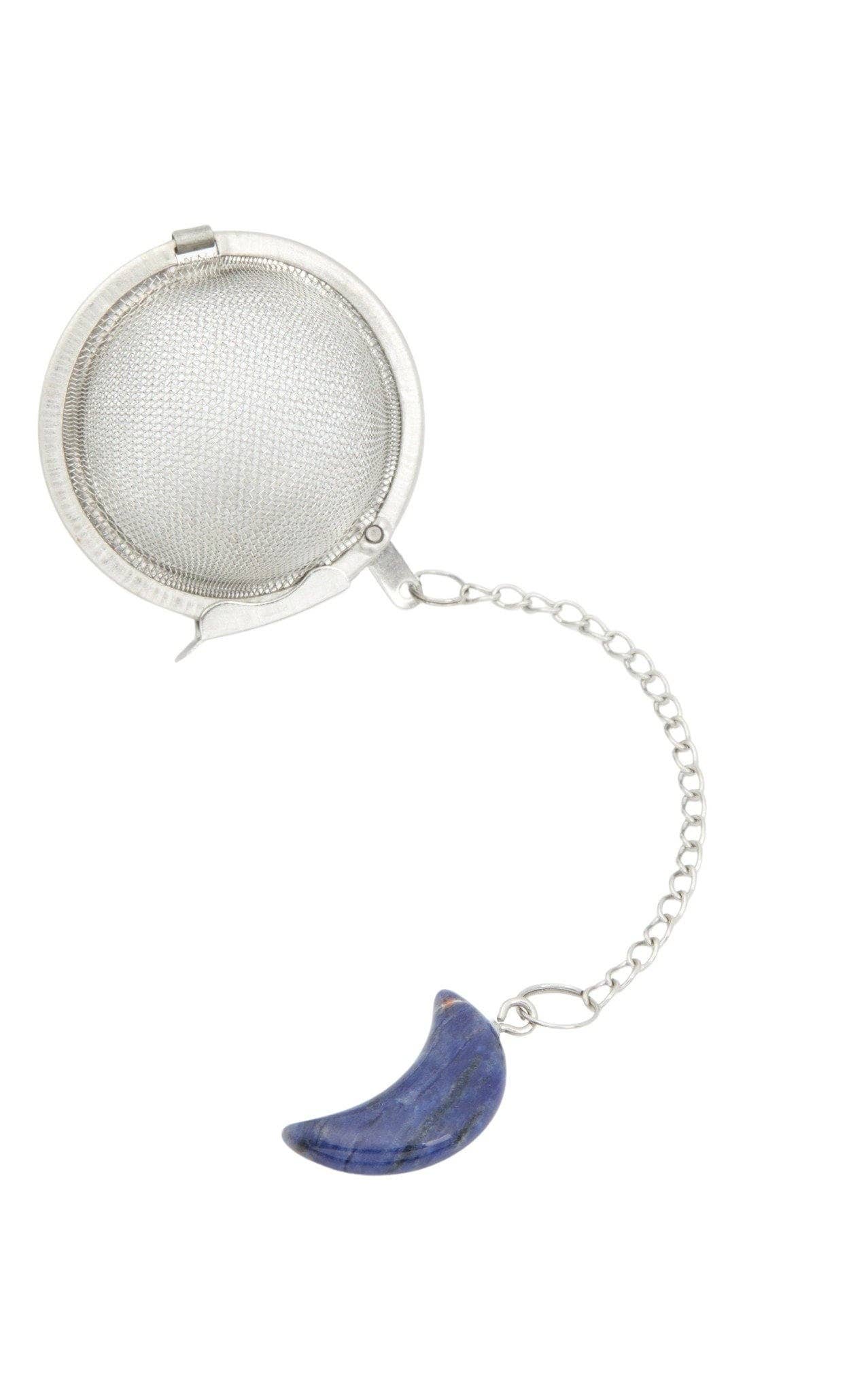 New Moon - Sodalite Moon Shaped Crystal Tea Infuser