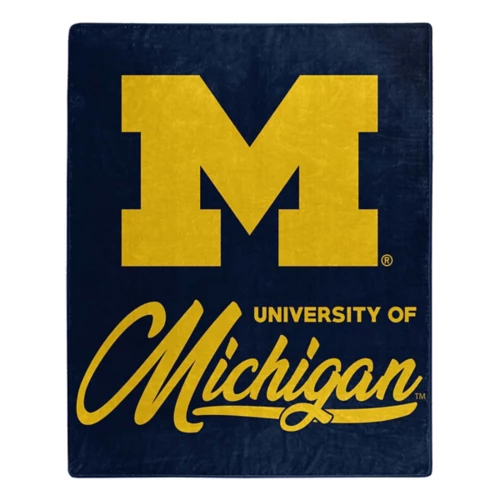 Michigan Wolverines Signature Royal Plush Blanket