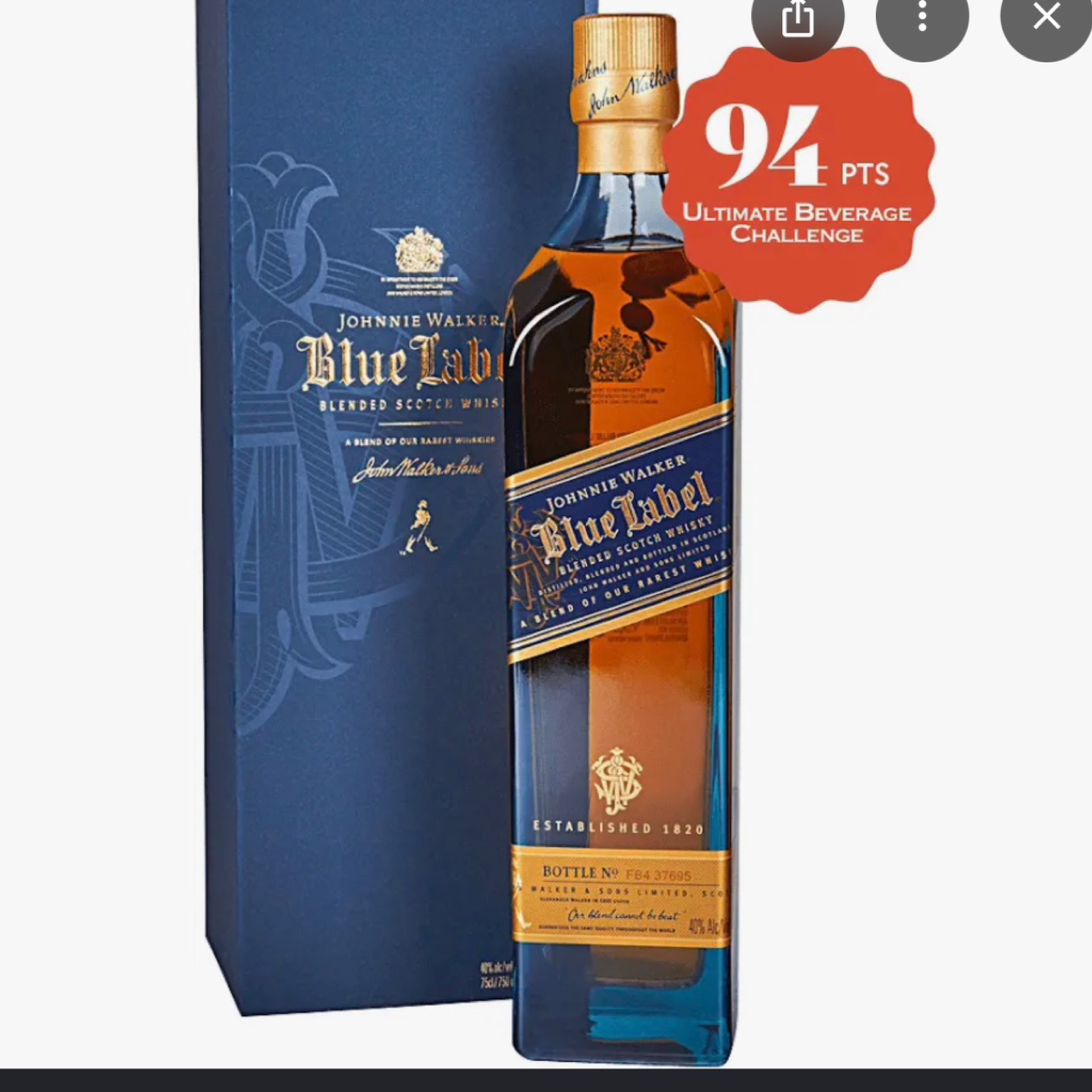 Blue Label Bottle