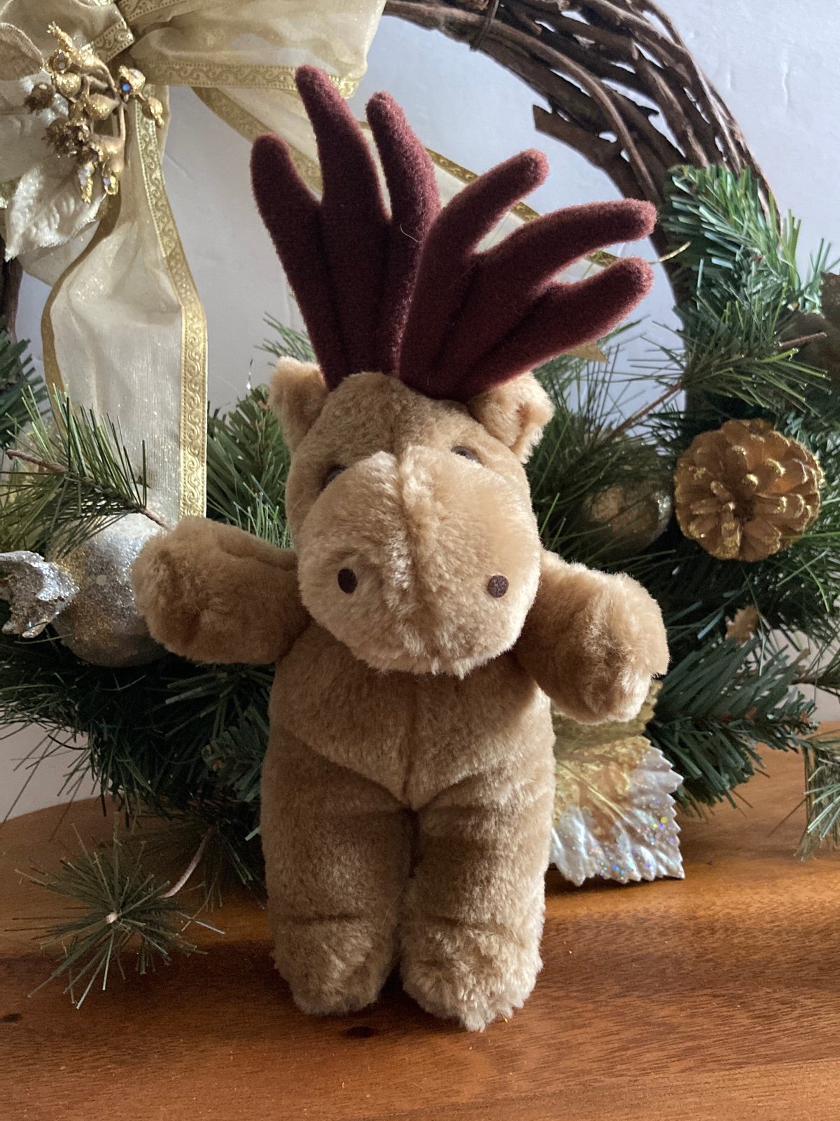 Vintage Moose Reindeer Plush 9β
