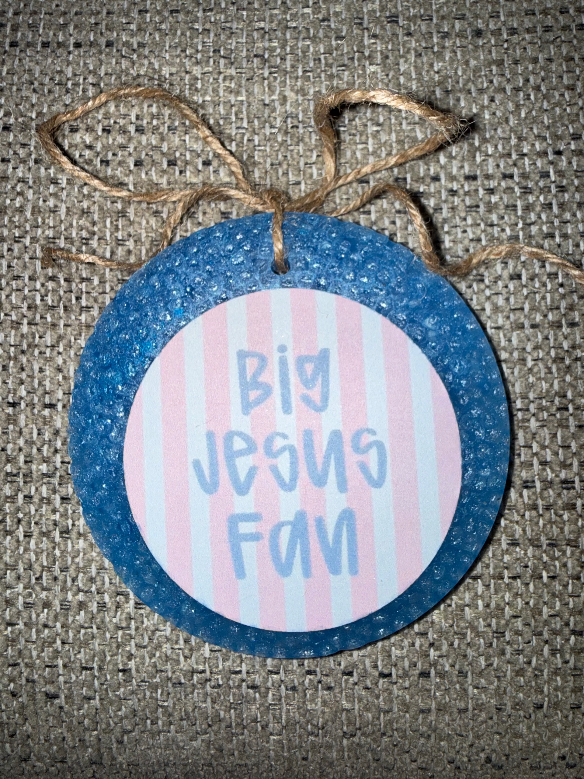 "Big Jesus Fan" Freshie - Mahogany Coconut