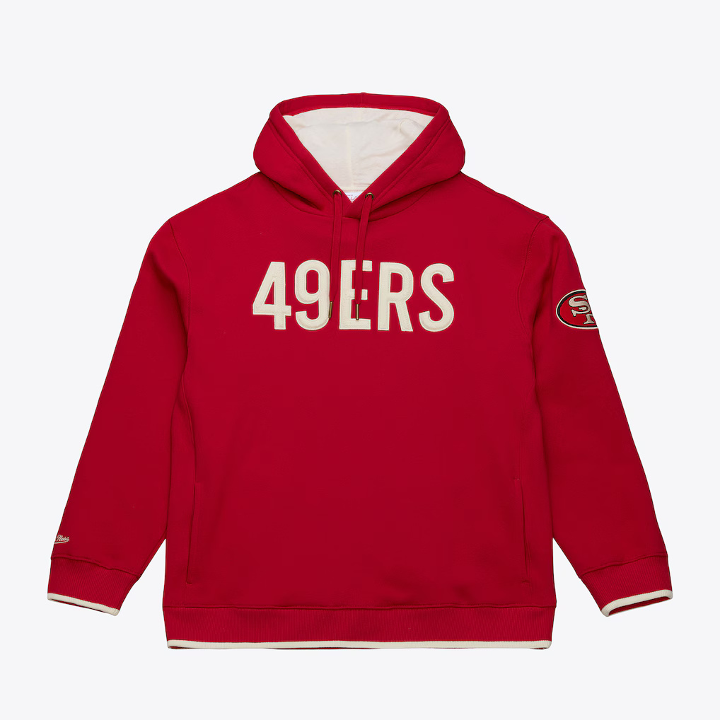 San Francisco 49ers Team Legacy Mitchell and Ness Hooded Sweatshirt
