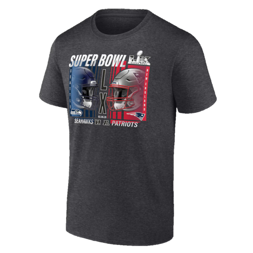 Seattle Seahawks Vs New England Patriots Super Bowl LX Dueling Shirt