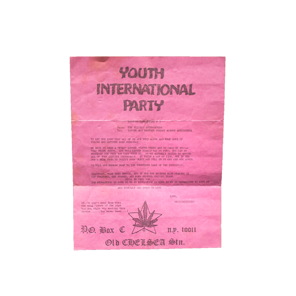 Yippie! Communique -- 1968 [Handbill]