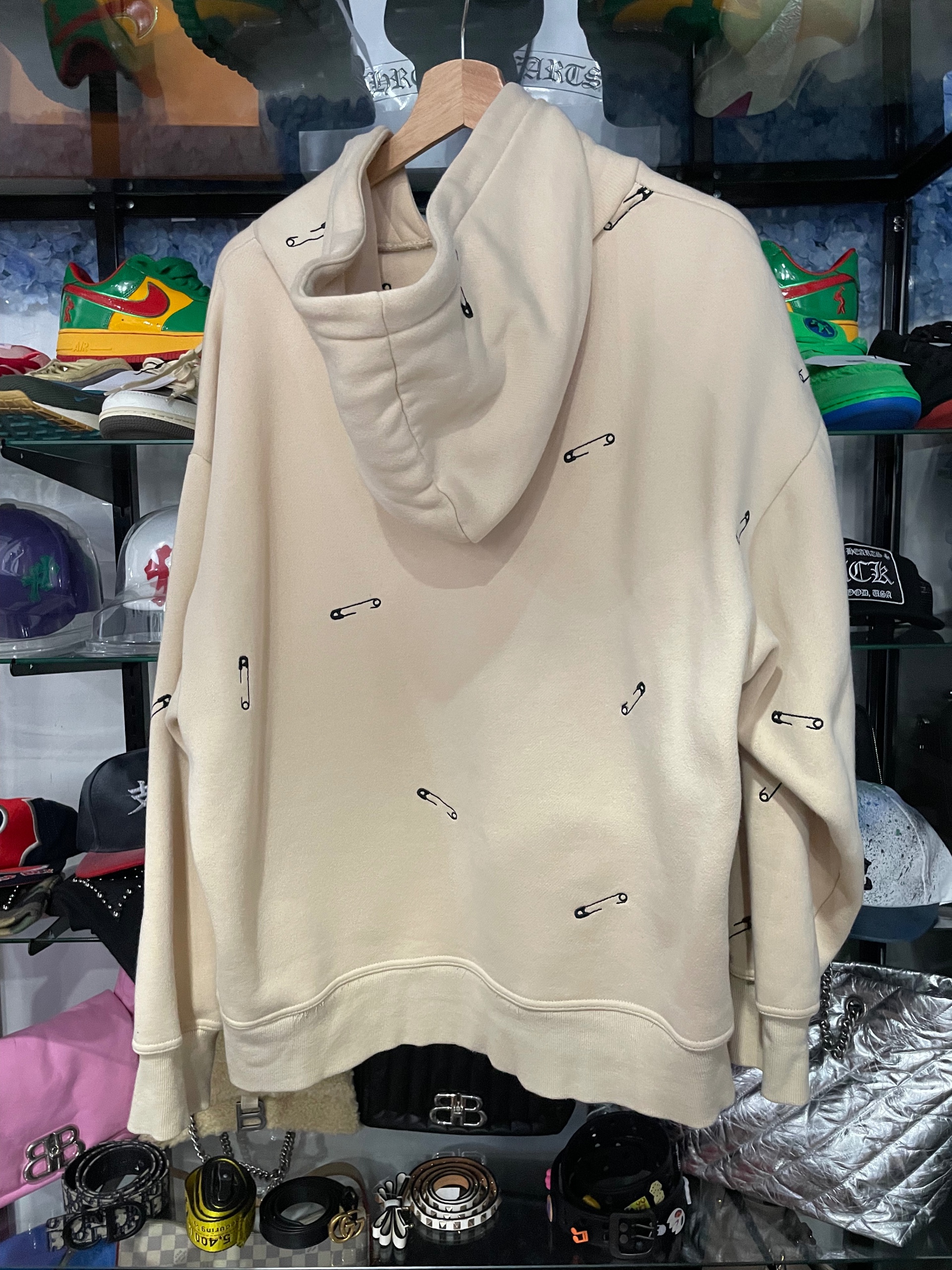 pleasure light brown hoodie size MD (used), size M, used condition — photo 2 of 2