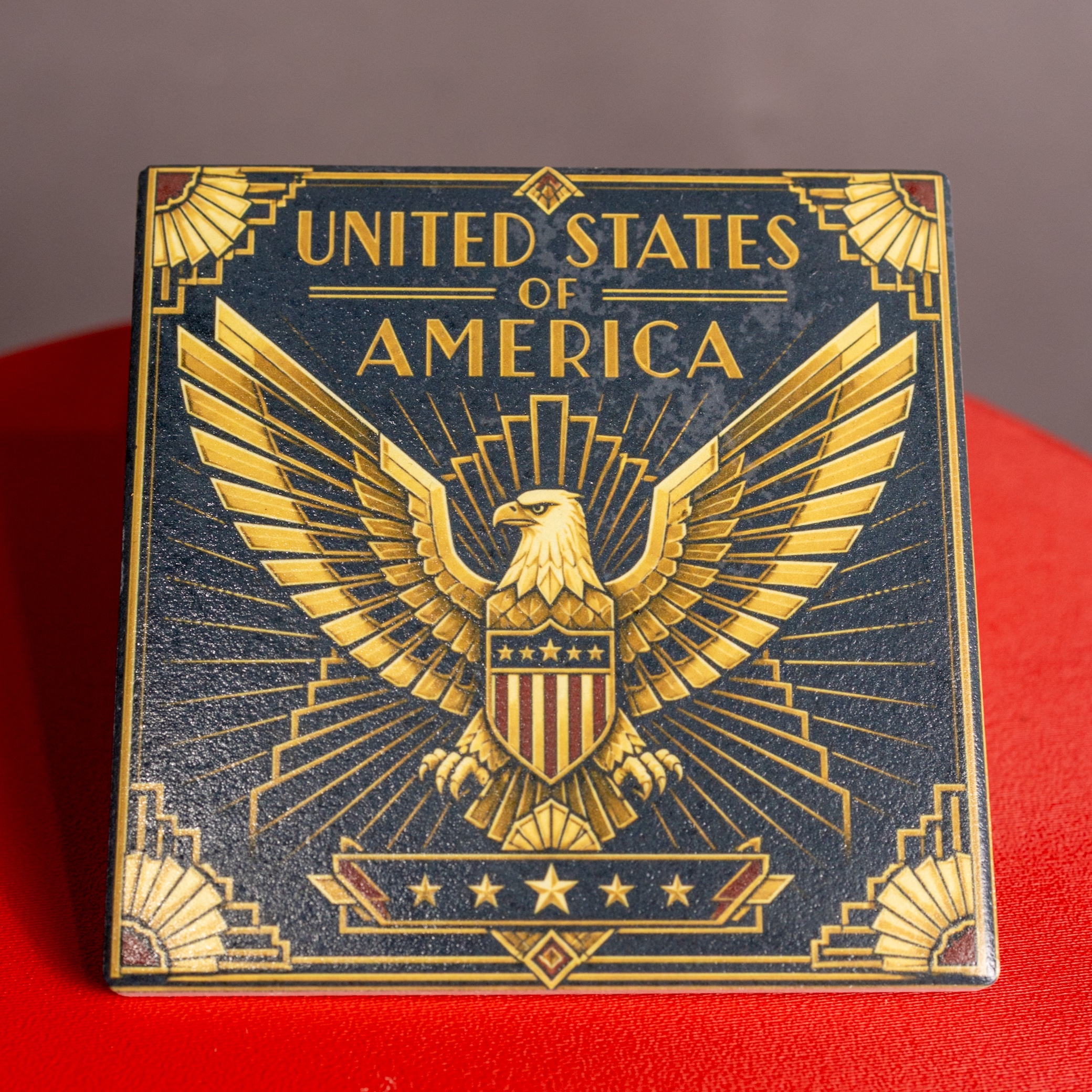 Ceramic square custom coaster