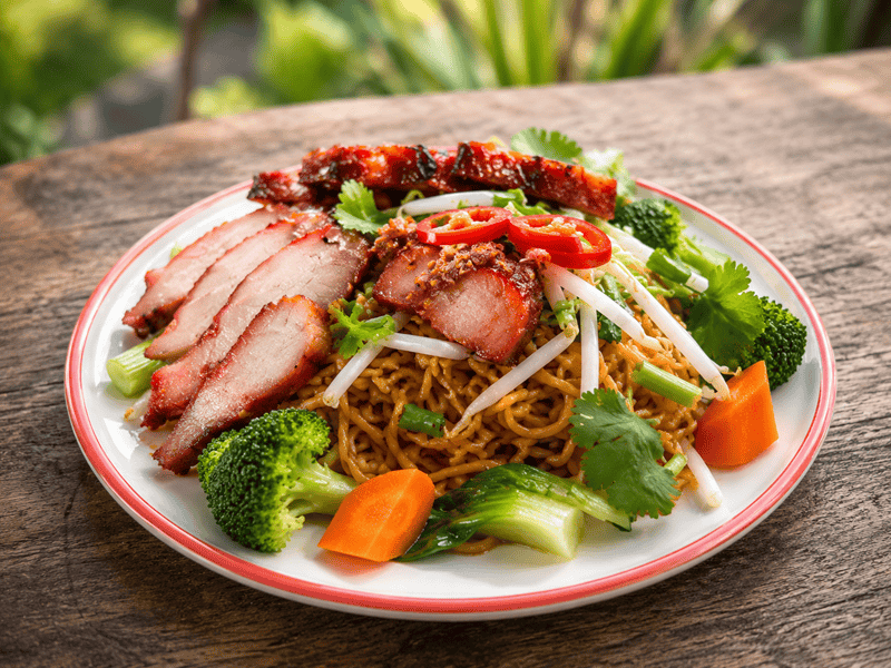 BBQ Chicken Dried Egg Noodle - Take Away