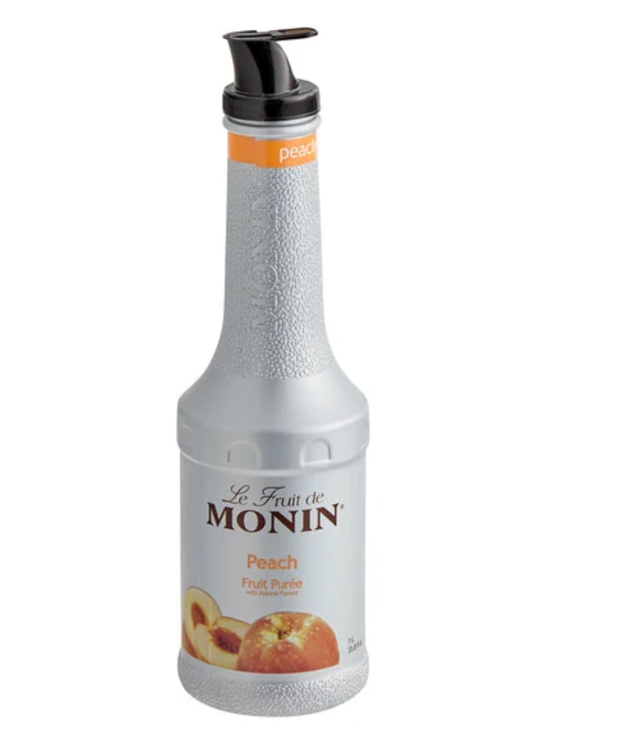 Monin Peach Fruit Puree 1 Liter