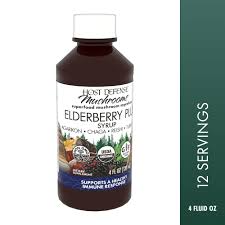 ELDERBERRY PLUS SYRUP 40Z w/MUSHROOMS