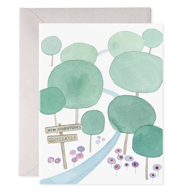New Adventures | Congrats Good Luck Graduation Card - default