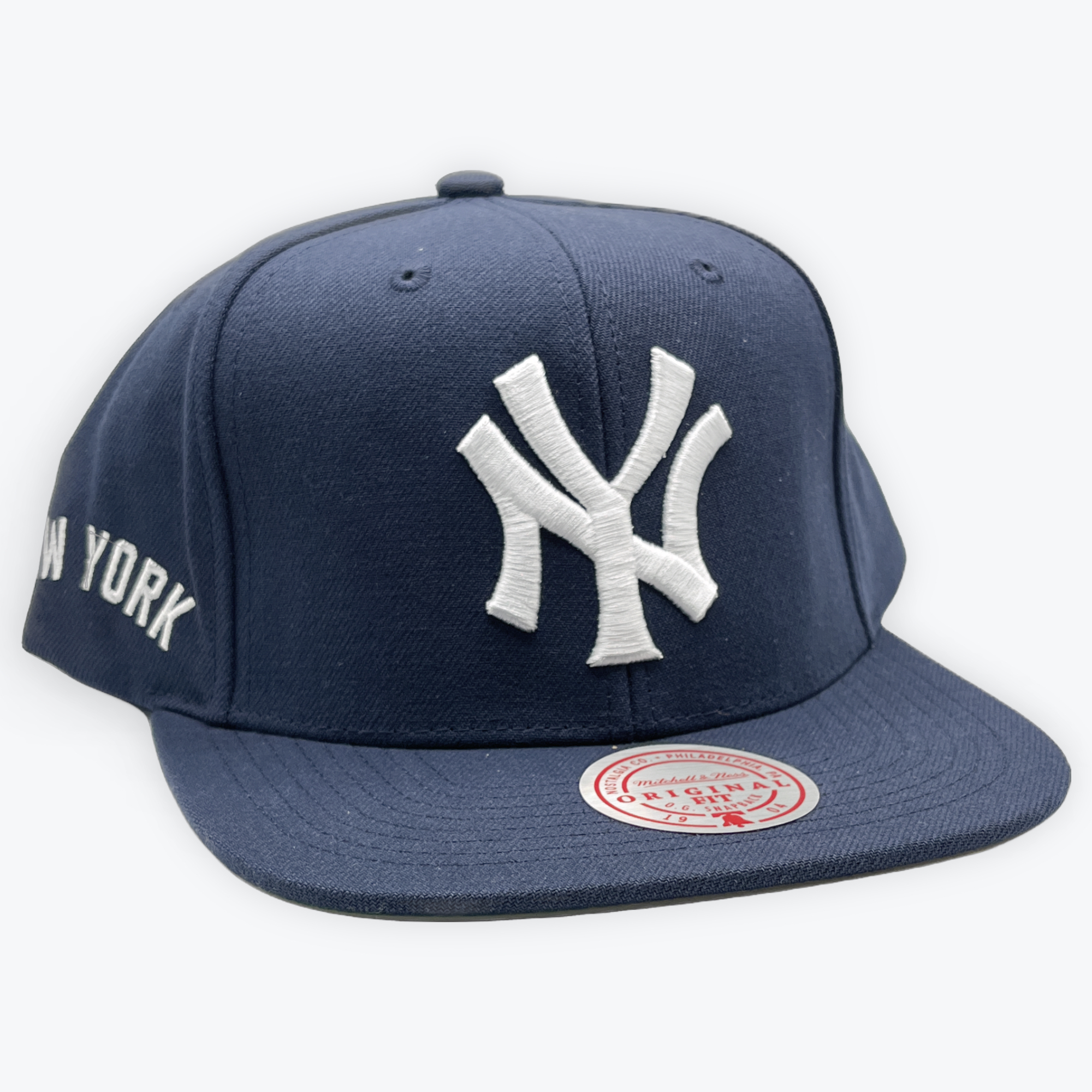 New York Yankees Retro Navy Blue Mitchell and Ness Snapback Hat
