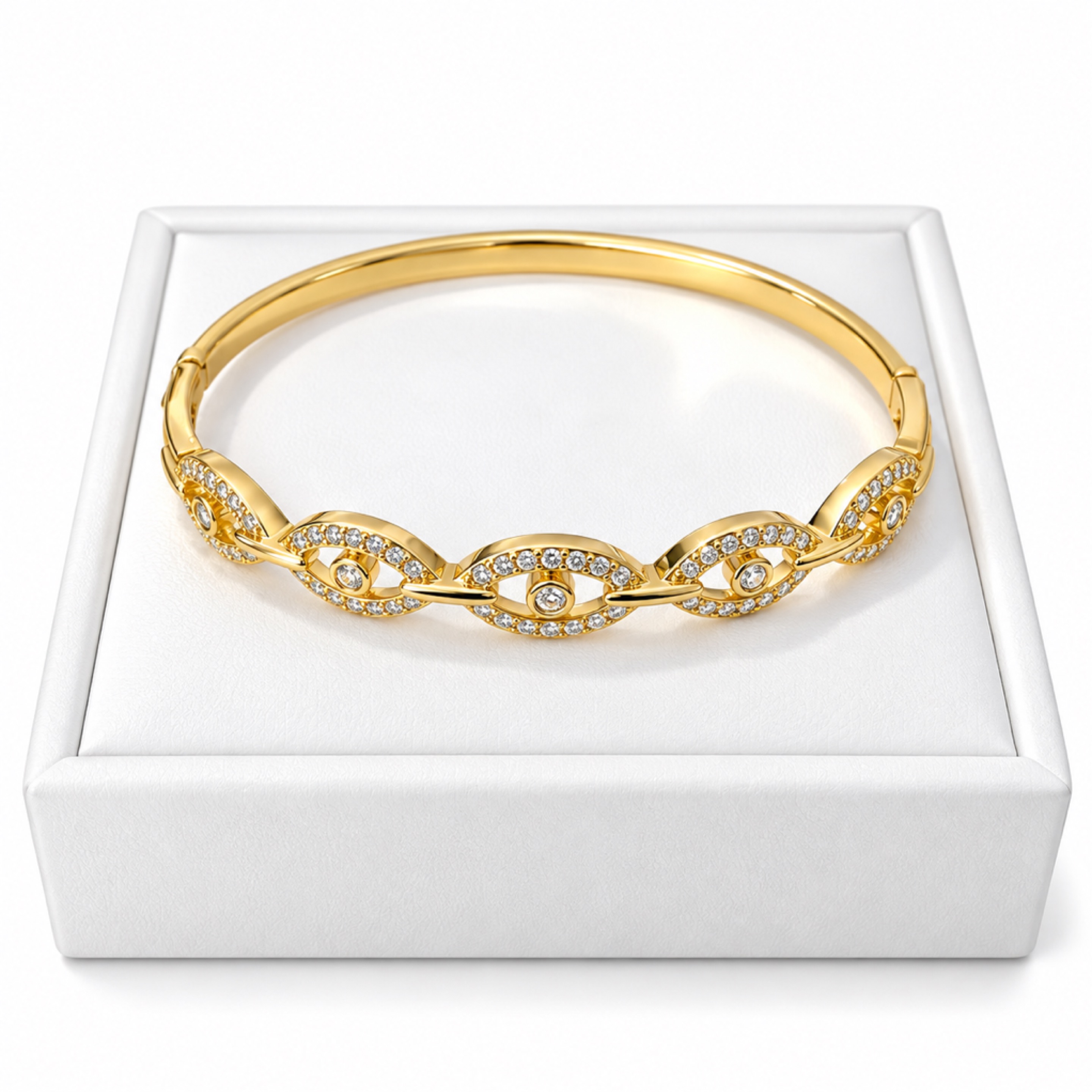 Eye Gold Bangle 