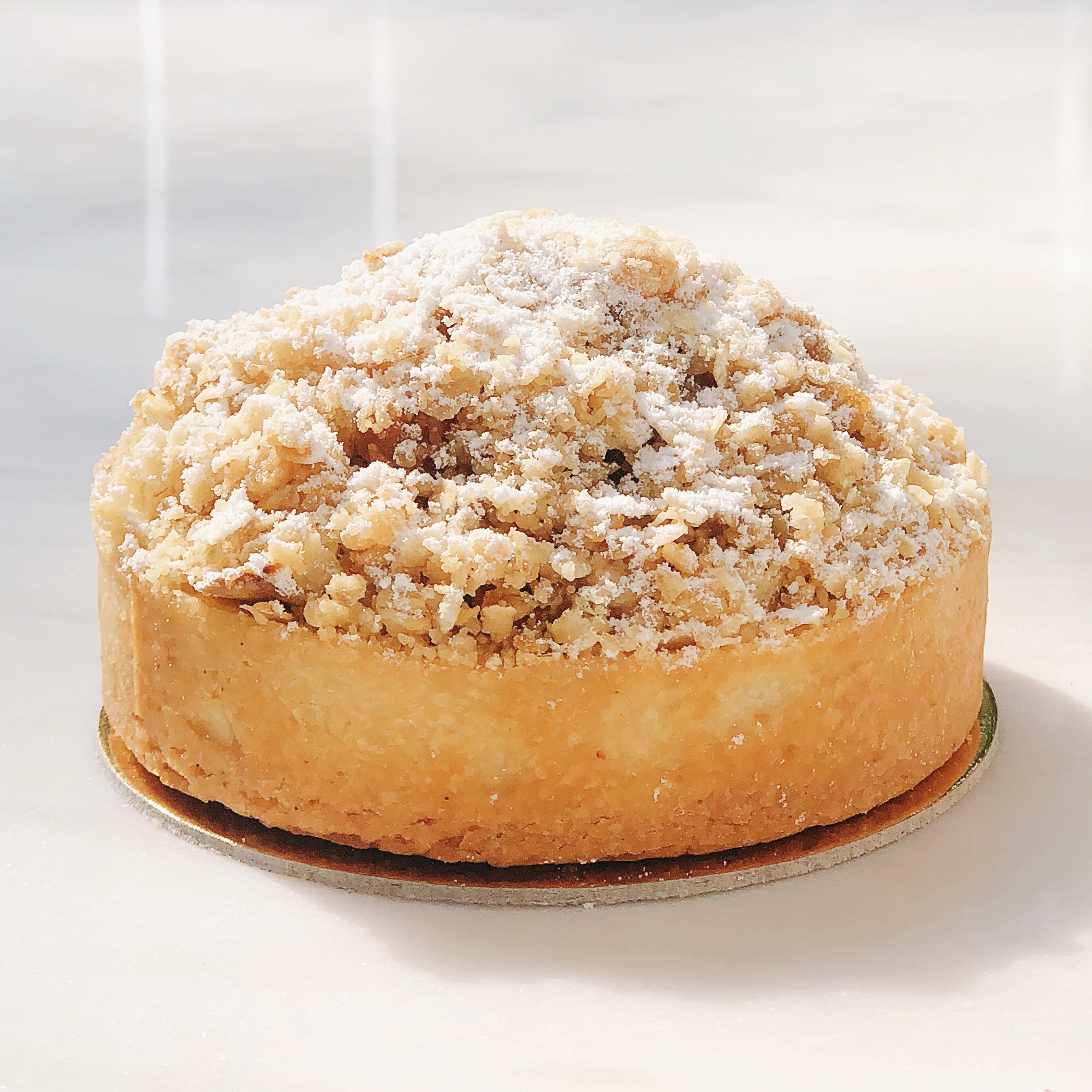 Apple crumble bourbon tart