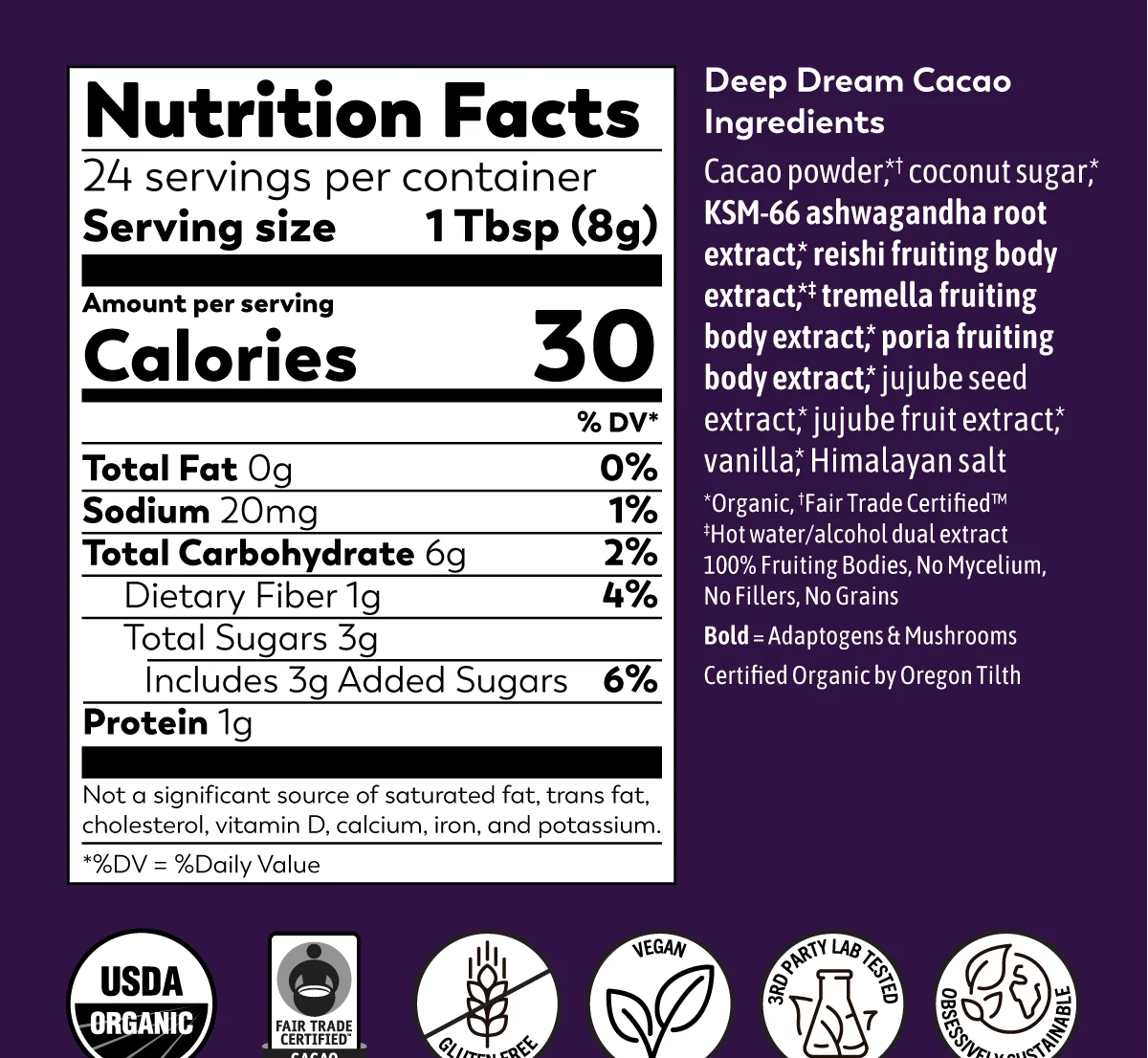 Rasa Deep Dream Cacao 6oz