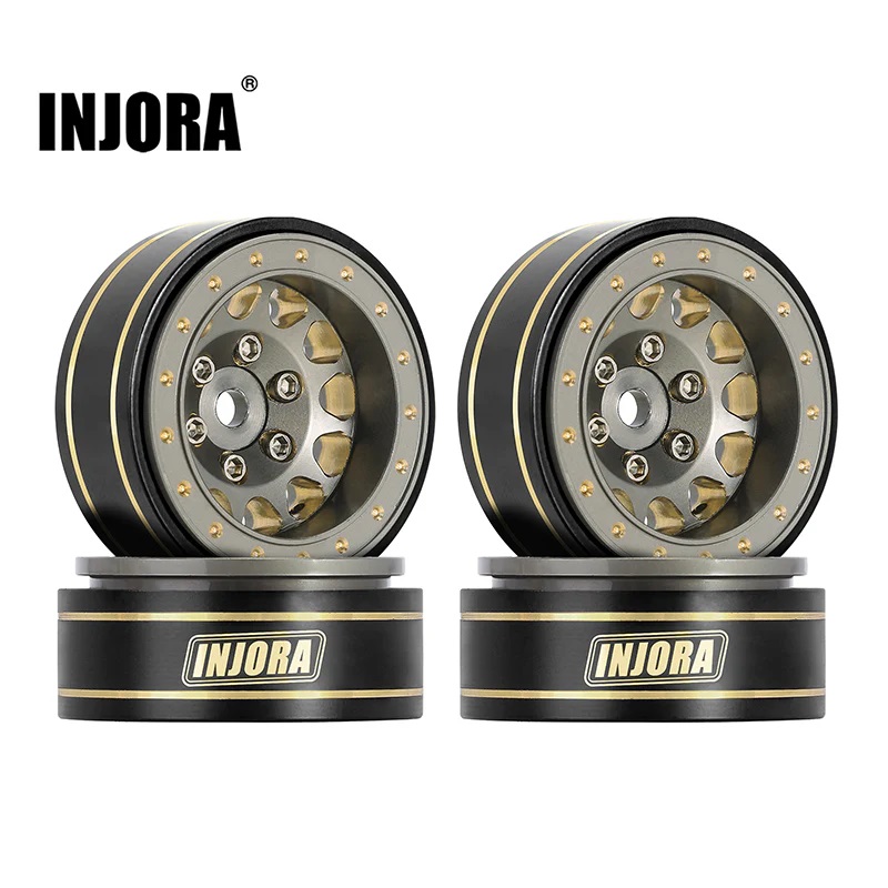 1.0 Plus Brass Wheels For 1/24 1/18 Crawler