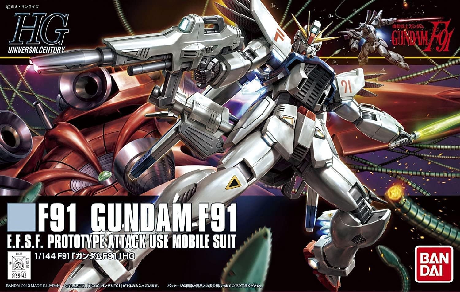 バンダイスピリッツ HGUC 1/144スケール ガンダムF91 機動戦士ガンダムF91 マルチカラー 色分け済プラモデル ガンプラ サムネイル2
