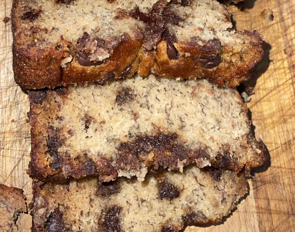 Banana Bread with Chocolate(GF)