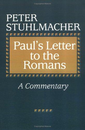Cover of Paul's Letter to the Romans