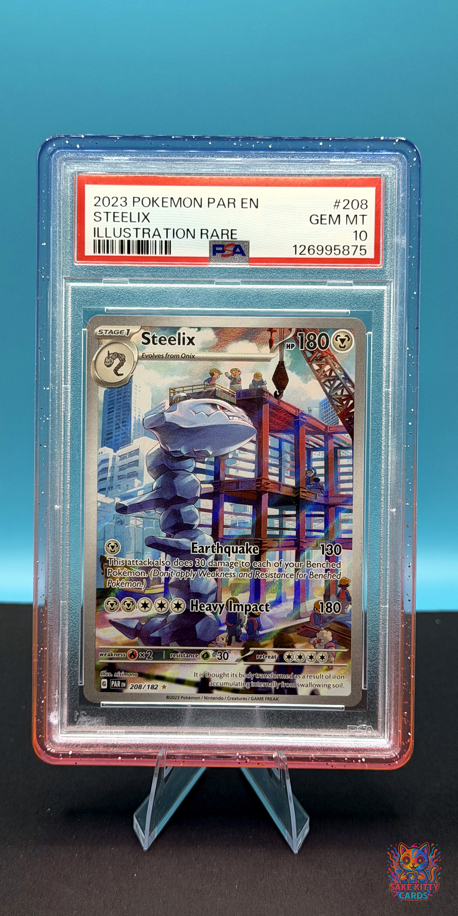 PSA 10 2023 SV04: Paradox Rift Steelix #208/182