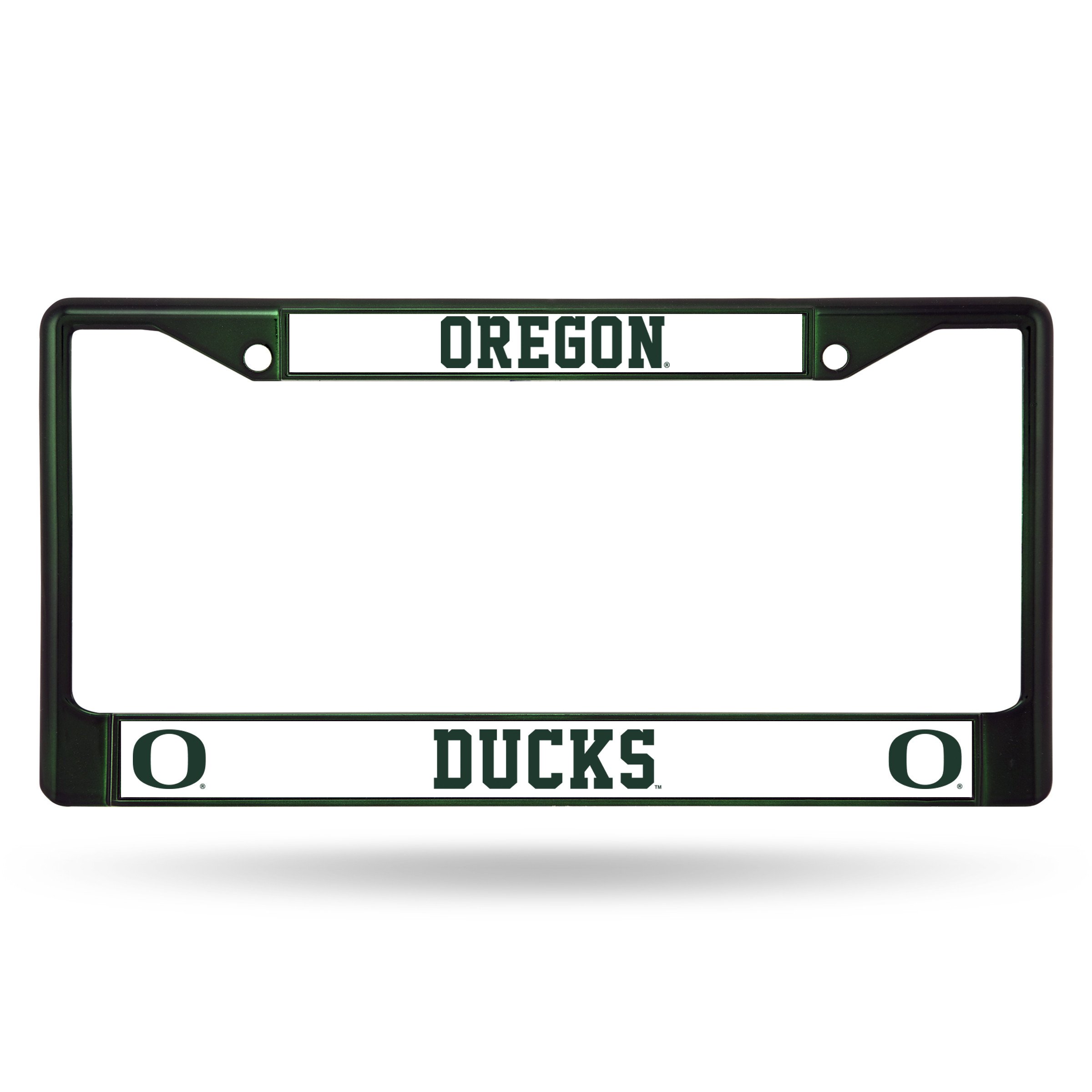 Oregon Ducks Dark Green Metal License Plate Frame