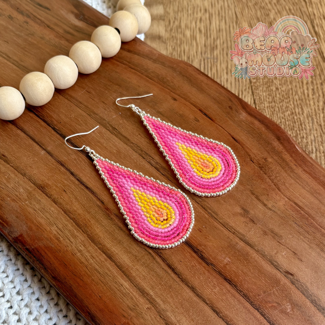 Tropical Sunset Teardrop Earrings preview image